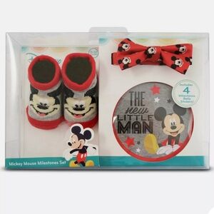 NIB Disney Vintage Mickey Mouse Milestone Announcement Set Gift Box.